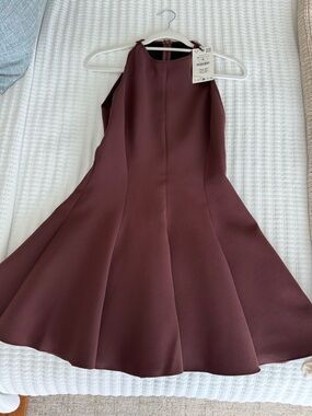 Zara Brown A-line dress